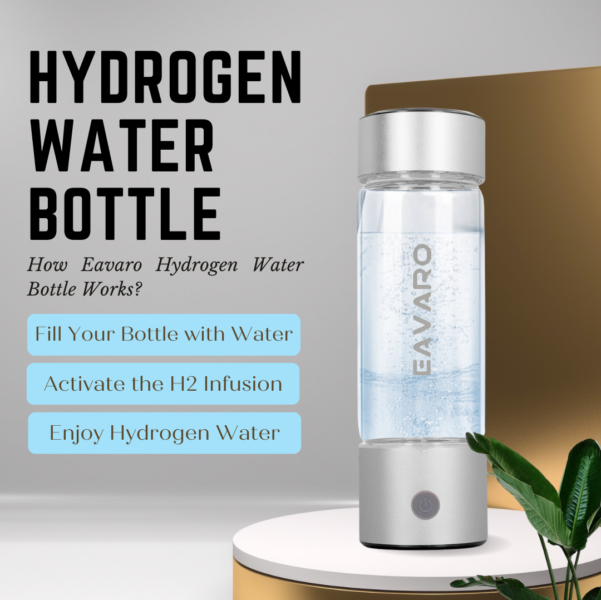 Step-by-step guide on how to use a hydrogen water bottle to infuse water with hydrogen gas.